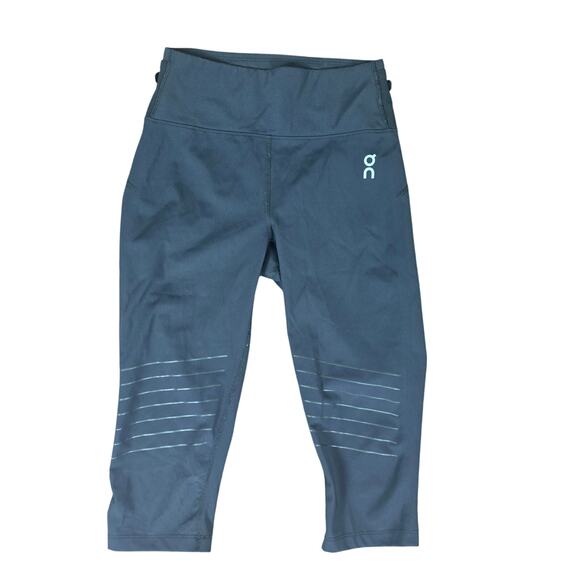 On Cloud Black Running Trail Tights Crop Leggings, Size XS - Picture 1 of 5